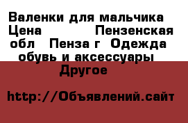 Валенки для мальчика › Цена ­ 1 000 - Пензенская обл., Пенза г. Одежда, обувь и аксессуары » Другое   